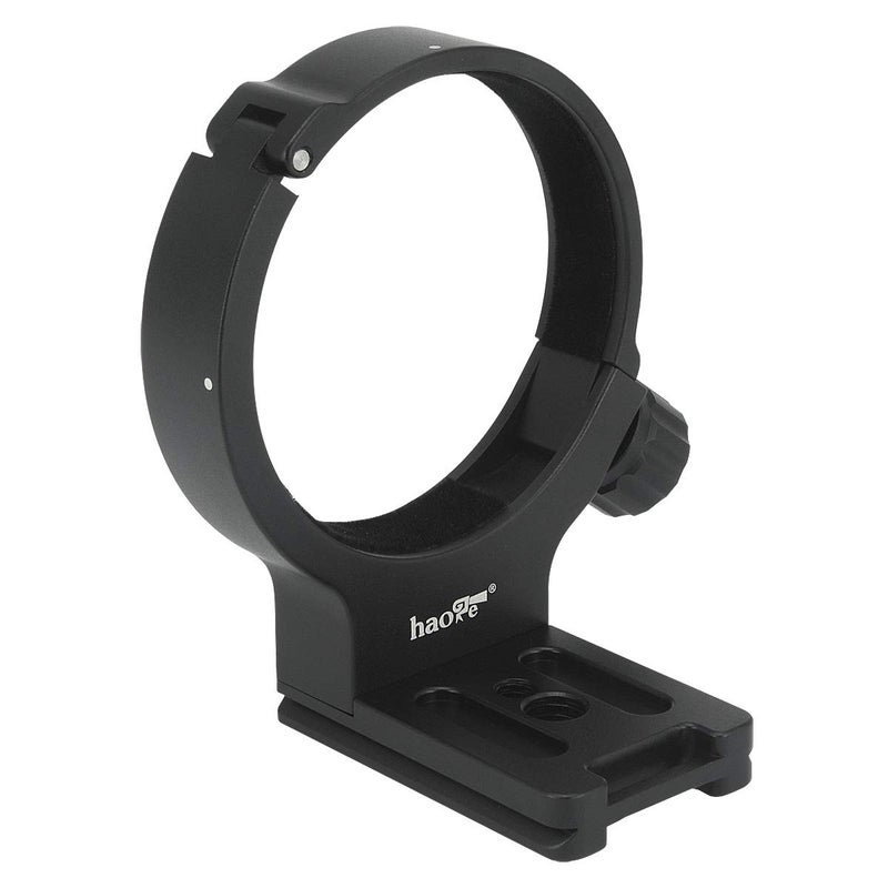 Haoge LMR-C100 Lens Collar Replacement Foot Tripod Mount Ring D for Canon EF 100mm f/2.8L Macro is USM Lens Built-in Arca Type Quick Release Plate - Image 1